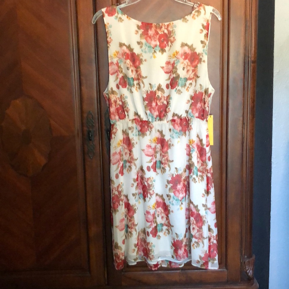 NWT Alice+Olivia Silk Floral Sleeveless Dress